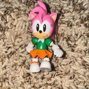 Sonic The Hedgehog CLASSIC AMY Rose Figure Toy Doll Jazwares 2011 3” Sega